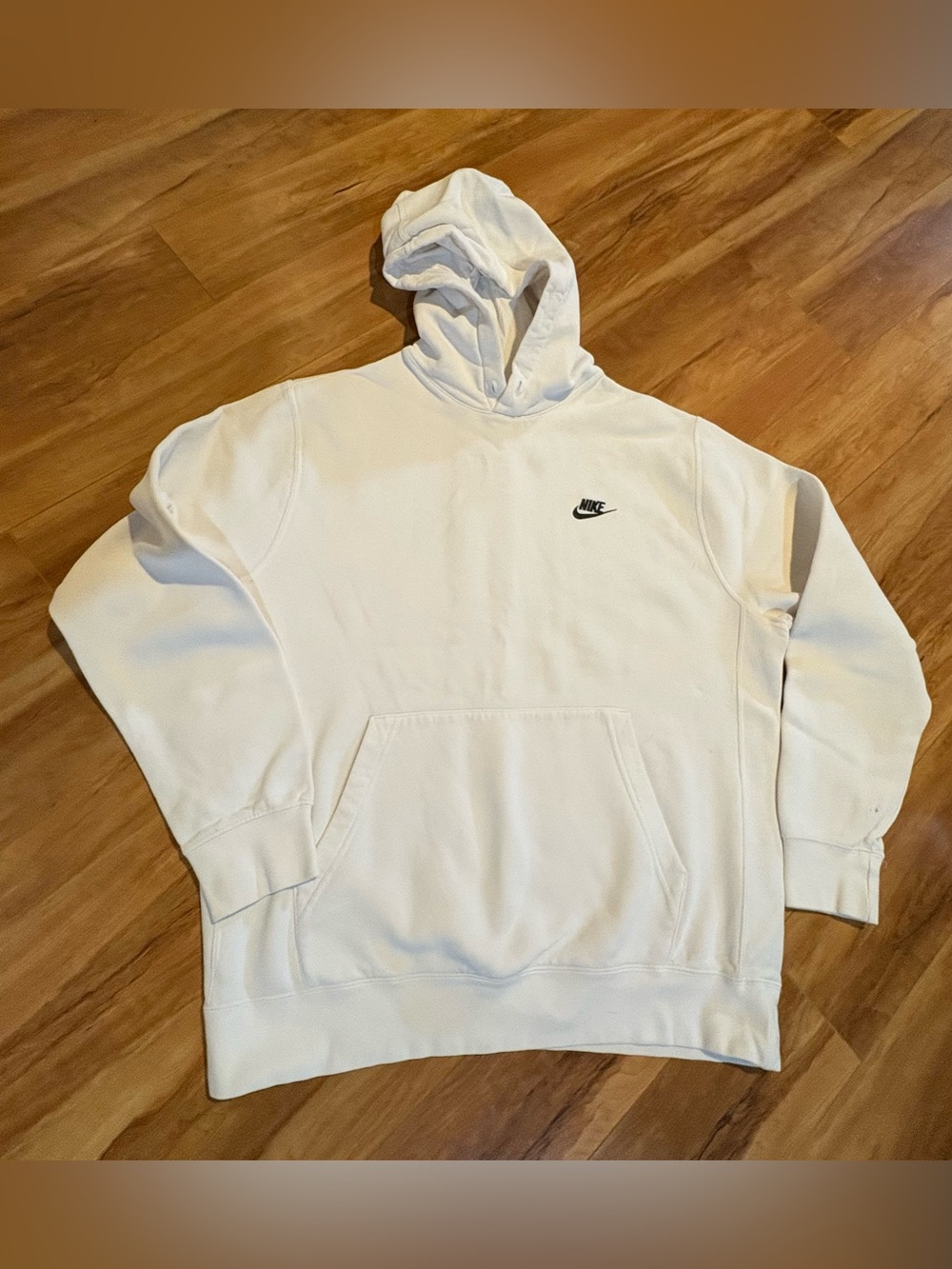 Nike White Pullover Hoodie size L